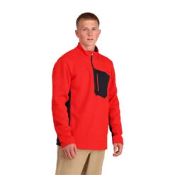 Spyder Mens Bandit Half Zip - Volcano -SnowPeak Gear 205028 620 1 tz6w9u