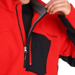 Spyder Mens Bandit Half Zip - Volcano -SnowPeak Gear 205028 620 4 mbxzty