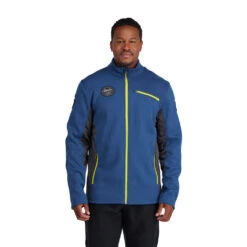Spyder Mens Bandit Wengen Full Zip - Abyss Citron -SnowPeak Gear 205336 417 1 t8x32p