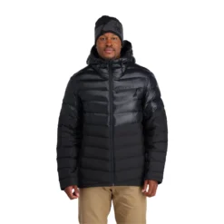 Spyder Mens Timeless Hooded - Black -SnowPeak Gear 211214 001 1 by6iit