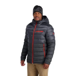 Spyder Mens Timeless Hooded - Ebony -SnowPeak Gear 211214 029 1 saxdni
