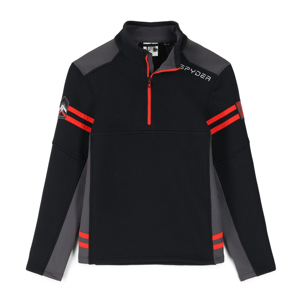 Spyder Mens Wengen Half Zip - Black 3 Spyder Mens Wengen Half Zip - Black