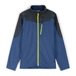 Spyder Mens Leader Graphene Full Zip - Abyss Citron