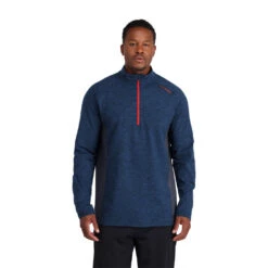Spyder Mens Accord Half Zip - Abyss -SnowPeak Gear 221304 416 1 dlipcq