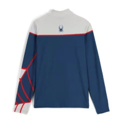 Spyder Mens Spirit Of '78 Half Zip - Glacier Abyss -SnowPeak Gear 221308 086 B qdetei