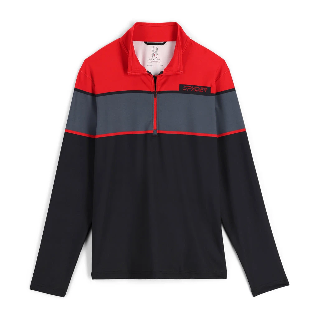 Spyder Mens Spirit Of '78 Half Zip - Volcano Black 3 Spyder Mens Spirit Of '78 Half Zip - Volcano Black