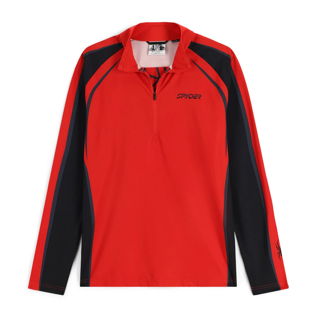 Spyder Mens Throwback Half Zip - Volcano 3 Spyder Mens Throwback Half Zip - Volcano
