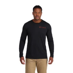Mens Spyder Logo Tech Shirt - Black