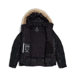 Spyder Womens Falline Faux Fur - Black -SnowPeak Gear 223005 001 10 a9srzd