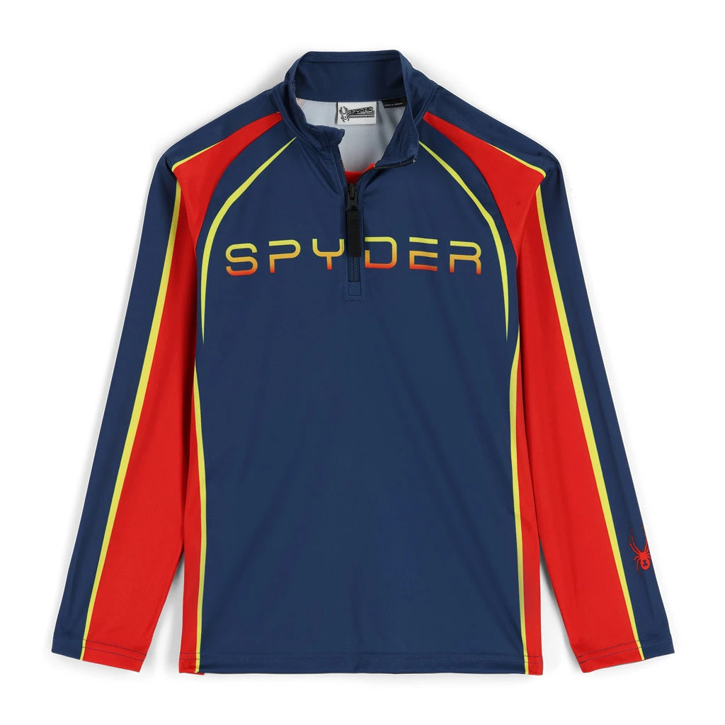 Spyder Big Boys Downhill Half Zip - Abyss 3 Spyder Big Boys Downhill Half Zip - Abyss