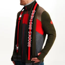 Mens Spyder X Brooks Brothers Colorblock - Olive Green -SnowPeak Gear F22 Spyder Sweater 02 256