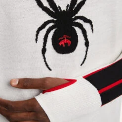 Mens Spyder X Brooks Brothers Crewneck - White -SnowPeak Gear MS01101 WHITE 6